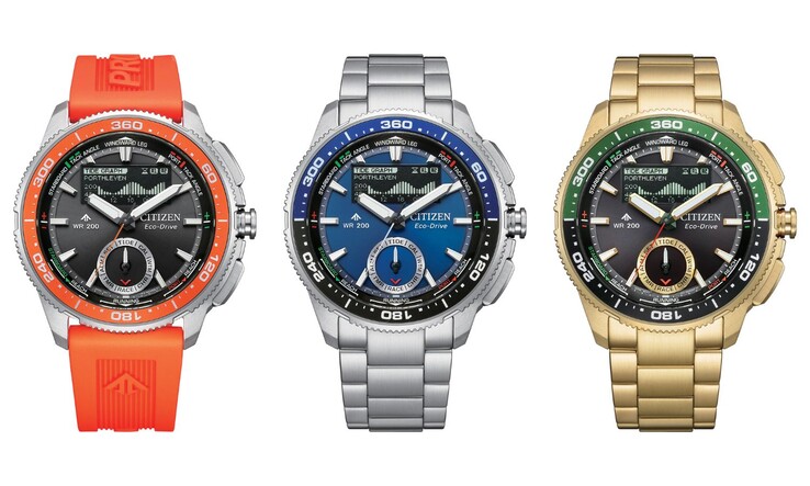 Od lewej do prawej: zegarki Citizen Promaster WaveTracker JV3000-13E, JV3006-50L i JV3002-51E