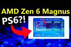 Zrzut ekranu przedstawiający coś, co może być APU Zen 6 (źródło obrazu: kanał YouTube Moore&#039;s Law Is Dead)