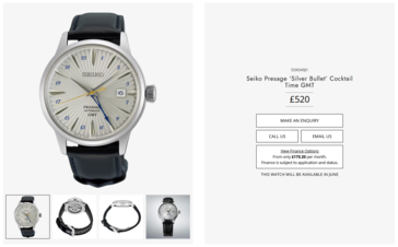 Oficjalna oferta zegarka Seiko Presage SSK049 w Wielkiej Brytanii...