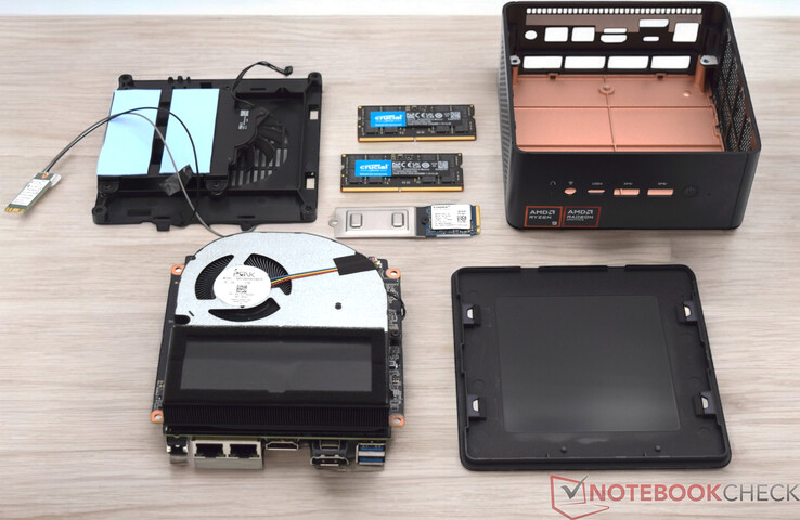 Minisforum EliteMini UM890 Pro rozebrane na części