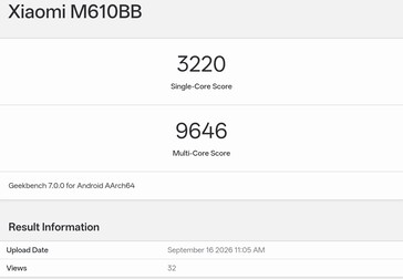 Wyniki testu Geekbench 7 dla jeszcze niepremierowego modelu Xiaomi 18 Pro
