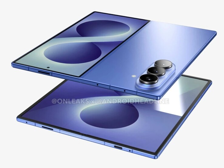 Nieoficjalny render CAD rzekomego Galaxy Z Fold 8.