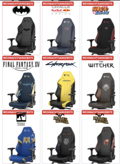 Niektóre z edycji specjalnych (źródło obrazu: Secretlab)