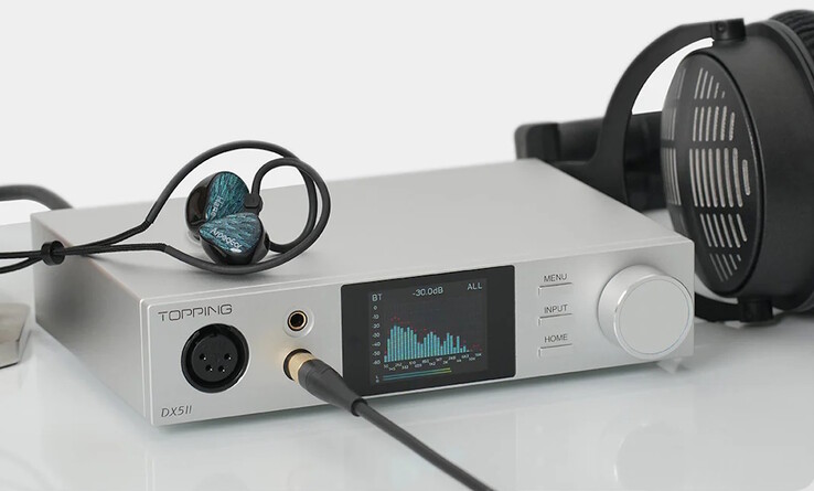 Topping DX5 II DAC posiada wzmacniacz o dużej mocy zdolny do napędzania słuchawek o wysokiej impedancji. (Źródło obrazu: Topping)