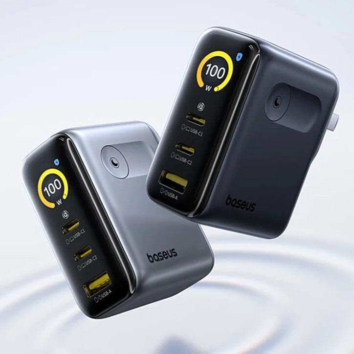 Nowa ładowarka Baseus PicoGo Digital Display Fast Charger 100W. (Źródło obrazu: Baseus)