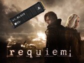 Baner Resident Evil Requiem pokazany z dyskiem SSD PS5