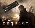 Baner Resident Evil Requiem pokazany z dyskiem SSD PS5