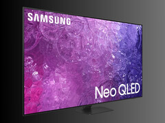 85-calowy telewizor QLED Samsung QN90C pod kątem (źródło zdjęcia: Best Buy)