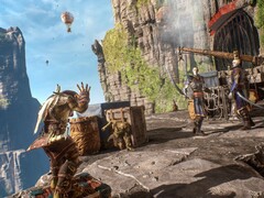 Ilustracja przedstawiająca Styx i przeciwników w grze „Styx: Shards of Darkness”, obecnie dostępnej na platformie Steam z 93% zniżką.