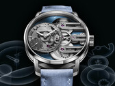 Armin Strom Gravity Equal Force Ultimate Sapphire Blue (na zdjęciu) posiada 41 mm kopertę ze stali nierdzewnej, w której znajduje się przezroczysta szafirowa tarcza. (Źródło zdjęcia: Armin Strom)
