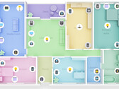 Nowy interfejs SmartThings: plan 3D przedstawiający wszystkie podłączone gadżety (Źródło: Samsung)