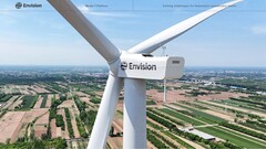 Projekt ma 1,43 gigawata energii słonecznej i wiatrowej do wytworzenia 300 000 ton zielonego wodoru i amoniaku. Obraz referencyjny. (Źródło obrazu: Envision Energy)