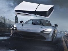 Baner Forza Motorsport 5 pokazany z konsolą PS5