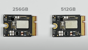 Dysk SSD w Mac Mini 2024 jest technicznie wymienny, choć w chwili pisania tego tekstu nie ma żadnych opcji na rynku wtórnym. (Źródło zdjęcia: iFixIt)