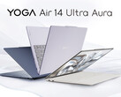 Yoga Air 14 Ultra Aura jest dostępny w wielu opcjach kolorystycznych.