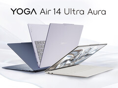 Yoga Air 14 Ultra Aura jest dostępny w wielu opcjach kolorystycznych.
