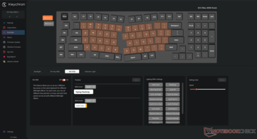 Opcje dostosowywania strefy Keychron Launcher RGB. 