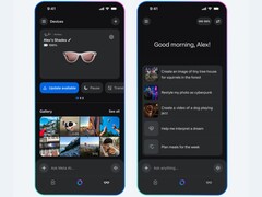 Interfejs aplikacji Meta AI pokazujący inteligentne okulary Ray-Ban podłączone pod &quot;Urządzenia&quot; i kreatywne podpowiedzi AI, takie jak generowanie obrazów, filmów i interpretacja snów. (Źródło zdjęcia: Meta)