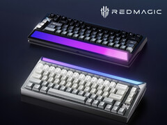 RedMagic oferuje klawiaturę Ice Blade Magnetic Axis Keyboard w czarnym i białym wykończeniu. (Źródło zdjęcia: RedMagic)