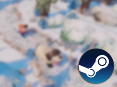 Cały projekt Dogwalk - zasoby, animacje i kod - został wykonany w Blenderze i popularnym silniku Godot Game Engine, który jest open-source. Na zdjęciu niewyraźny zrzut ekranu z gry z nałożonym logo Steam (źródło obrazu: Steam - edytowane)