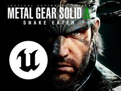 Baner remake'u Metal Gear Solid 3 z logo Unreal Engine (źródło obrazu: PlayStation Store, Epic Games z poprawkami)