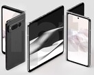 Te wyciekłe zdjęcia wysokiej jakości ilustrują projekt bardzo oczekiwanego Google Pixel Fold (Obraz: Front Page Tech)