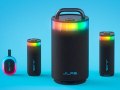 Głośniki Bluetooth z serii JLab Party są wyposażone w efekty świetlne RGB, odporność na zachlapania i konfigurowalny dźwięk. (Źródło obrazu: JLab)