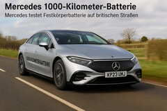 Akumulator Mercedesa na 1000 km: Mercedes testuje baterię półprzewodnikową na brytyjskich drogach. (Źródło zdjęcia: DallE3)