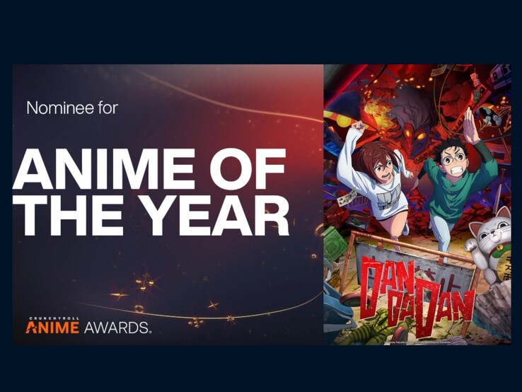 Dandadan jest nominowany nie tylko w kategorii najlepszego anime roku, ale także w 18 innych kategoriach! (Źródło obrazu: Crunchyroll)