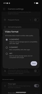 Opcje formatu wideo
