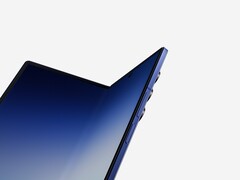 Zbliżenie na Galaxy Z Fold 7 częściowo rozłożony.