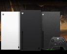 Xbox Series X w kolorze białym (po lewej), czarnym (w środku) i Galaxy Black Special Edition (po prawej). (Źródło zdjęcia: Microsoft)