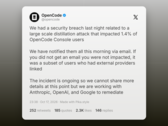 OpenCode potwierdza naruszenie bezpieczeństwa i wyciek kluczy API