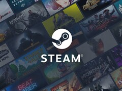 Logo Steam nad okładkami gier. (Źródło obrazu: Valve)