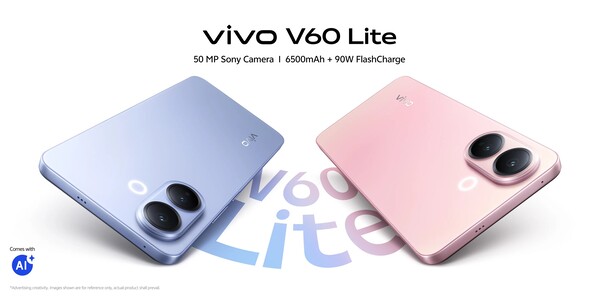 Vivo V60 Lite 4G ma podobną specyfikację jak Vivo V60 Lite 5G.