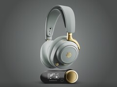 SteelSeries Arctis Nova Elite w kolorystyce Sage &amp;amp; Gold z GameHub. (Źródło zdjęcia: SteelSeries)