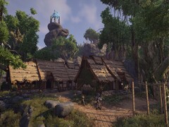 Zdjęcie przedstawiające wioskę w grze Elex, obecnie dostępnej w sprzedaży na platformie Steam.