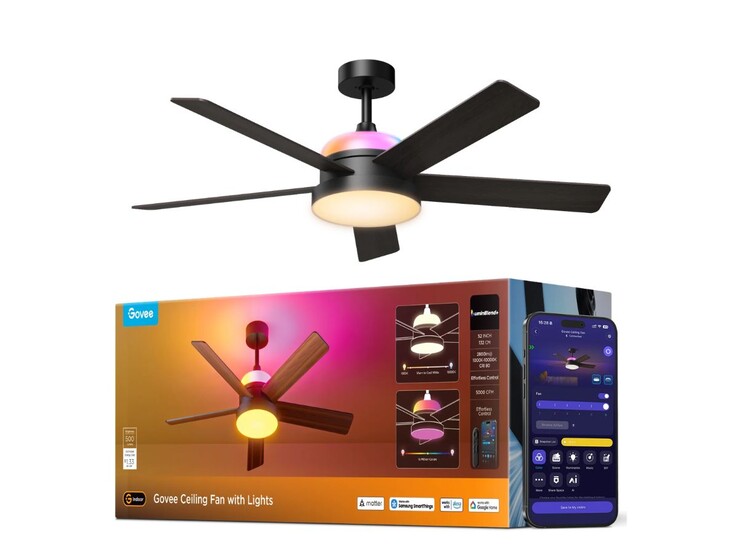 Wentylator sufitowy Govee z oświetleniem