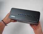 MSI Pro Max Edge AI Mini PC ma mnóstwo portów na przednim panelu.