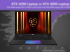 MSI Titan 18 HX AI to jeden z najpotężniejszych laptopów z RTX 5090 na rynku. (Źródło zdjęcia: MSI, Jarrod'sTech, edytowane)