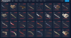 Zrzut ekranu ze strony internetowej Price Empire śledzącej ceny CS2 (źródło obrazu: Price Empire)