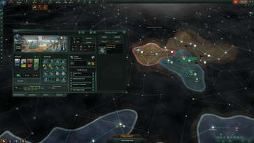 Na zdjęciu: Zrzut ekranu z rozgrywki w grze Stellaris.