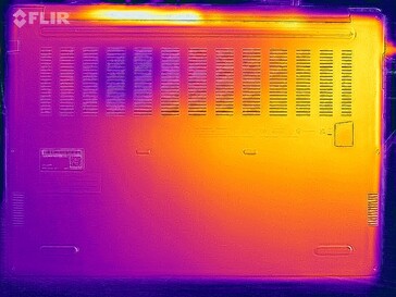 Test wytrzymałościowy temperatury powierzchni (spód)