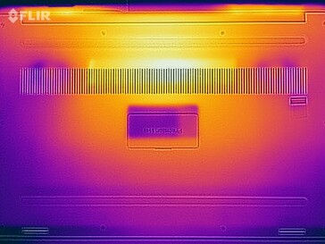 pod pełnym obciążeniem (spód) - obraz z kamery termowizyjnej