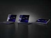 Model Vaio T Kachi-iro Special Edition przedstawiony w trzech pozycjach dzięki konstrukcji umożliwiającej wielokrotne składanie